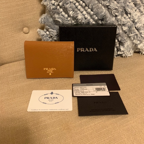 Prada Handbags - PRADA Portaf Verticale Wallet NWT 100% Authentic